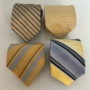 LOT! 100% Silk Yellow Gold Men’s Ties